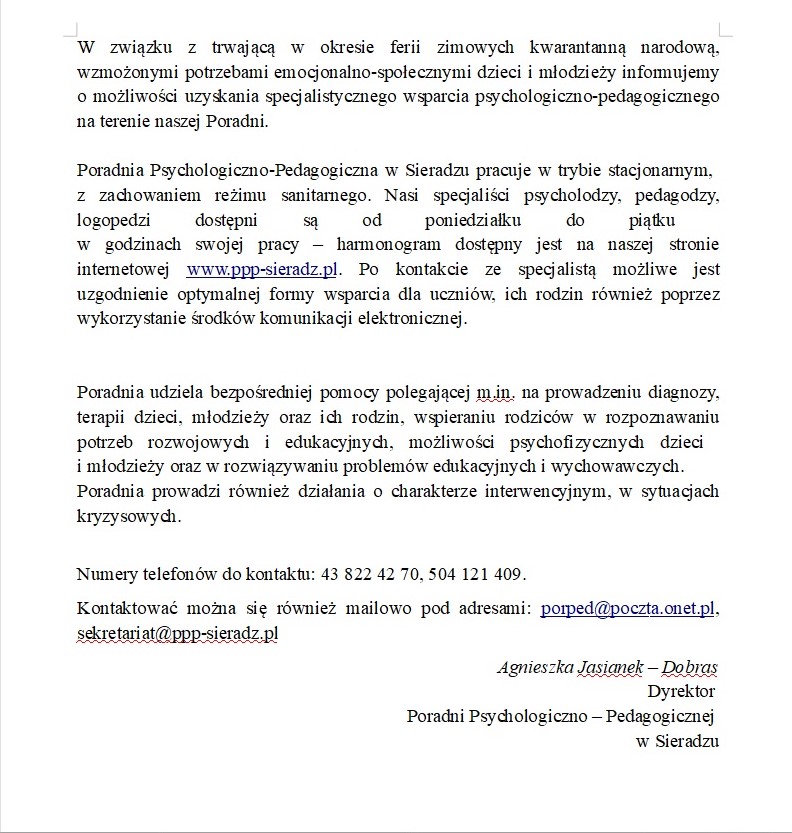 info na stron 2021